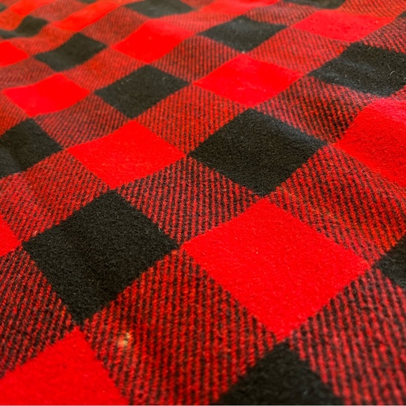 Vintage Cal Craft Buffalo Plaid Wool Sherpa lined jacket sz 1X 48 - Picture 9 of 11